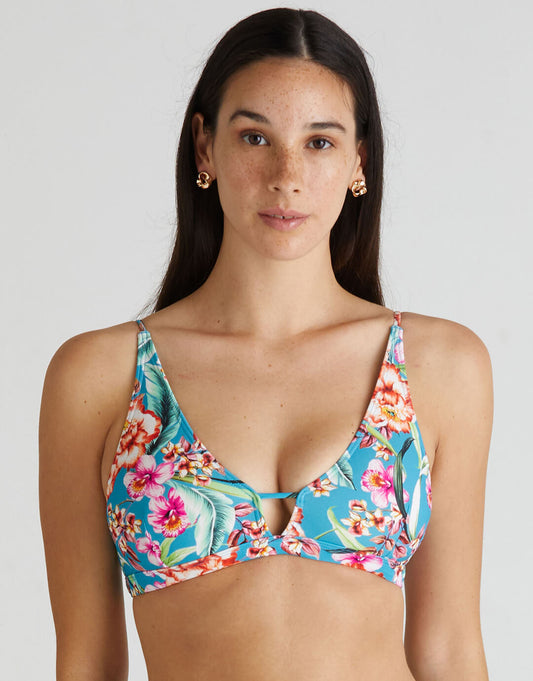 Melody Cara Bralette Bikini Top - Multi - Simply Beach UK