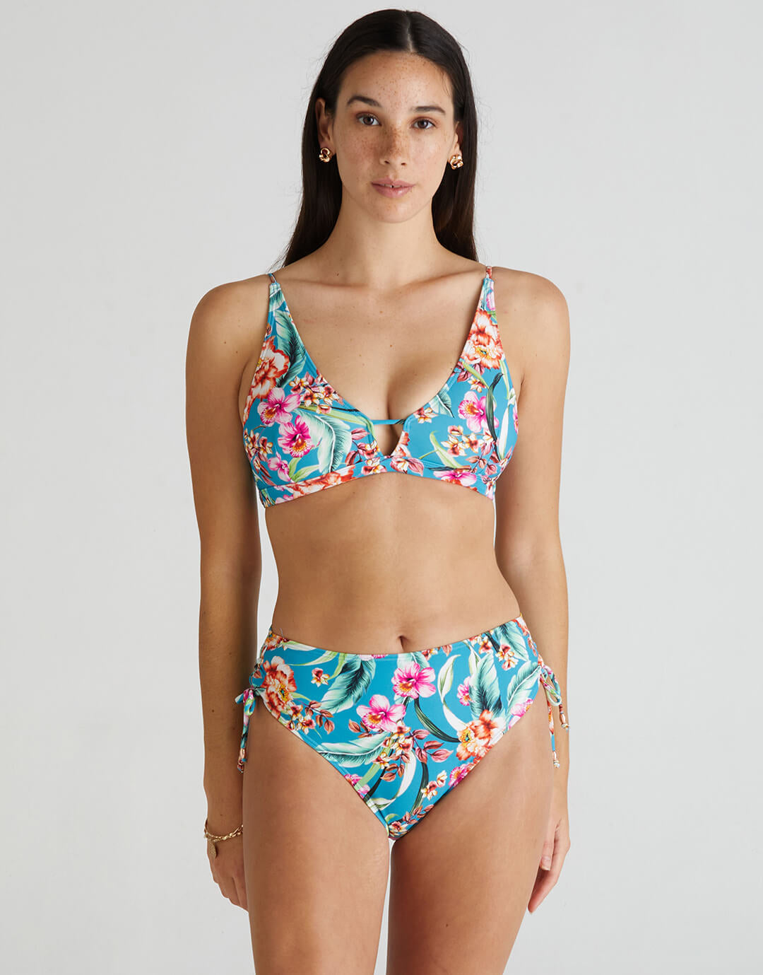 Melody Charlotte High Waist Bikini Pant - Multi - Simply Beach UK