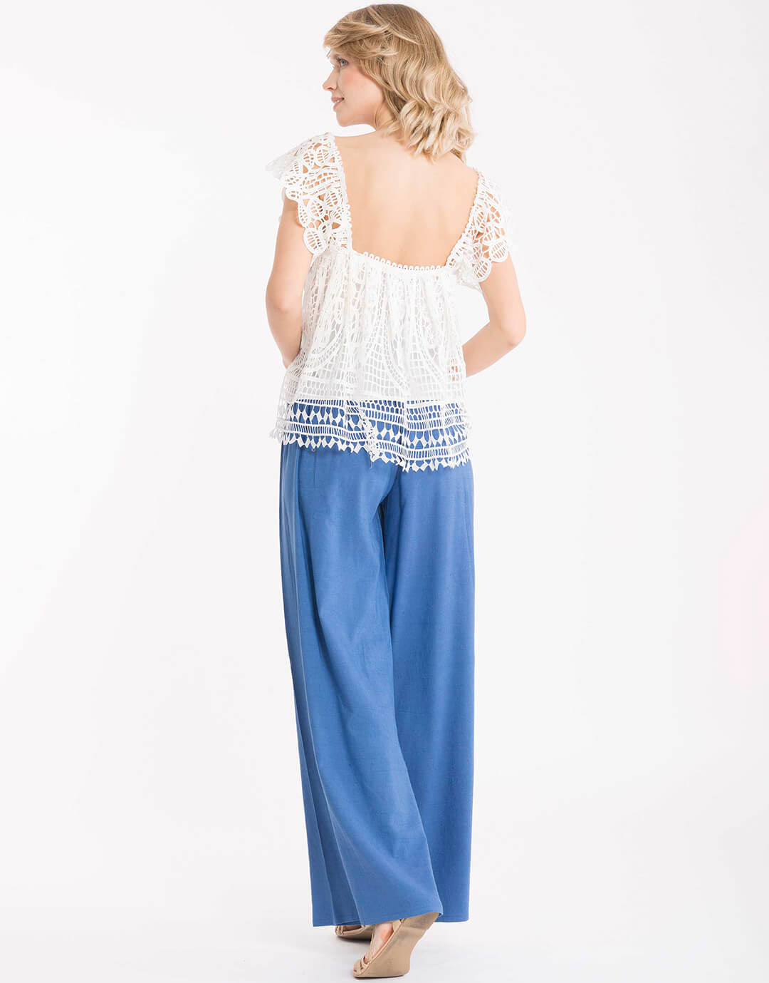 Palazzo Pants -  Blue - Simply Beach UK