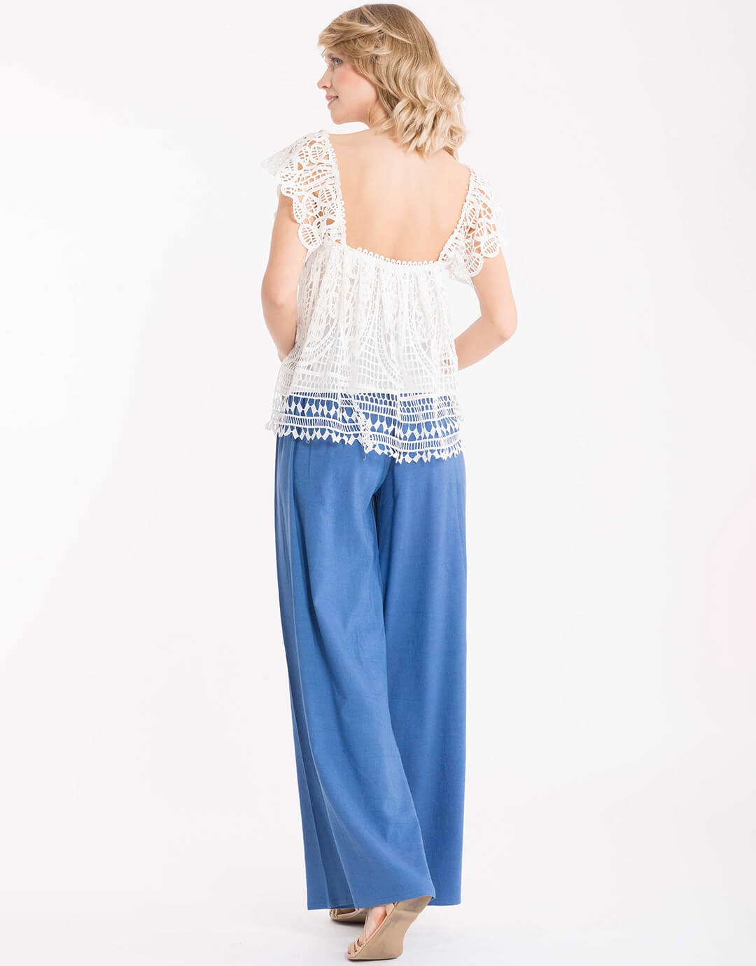 Palazzo Pants -  Blue - Simply Beach UK