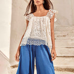 Palazzo Pants -  Blue - Simply Beach UK