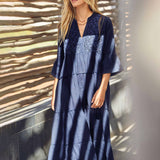 Penny Maxi Dress - Navy Blue - Simply Beach UK