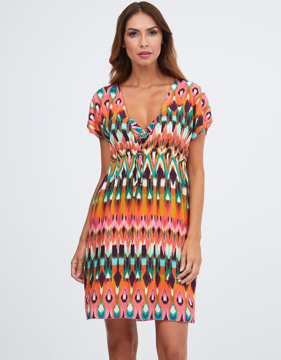 Ipanema Beach Dress - Pink Multi - Simply Beach UK