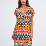 Ipanema Beach Dress - Pink Multi - Simply Beach UK