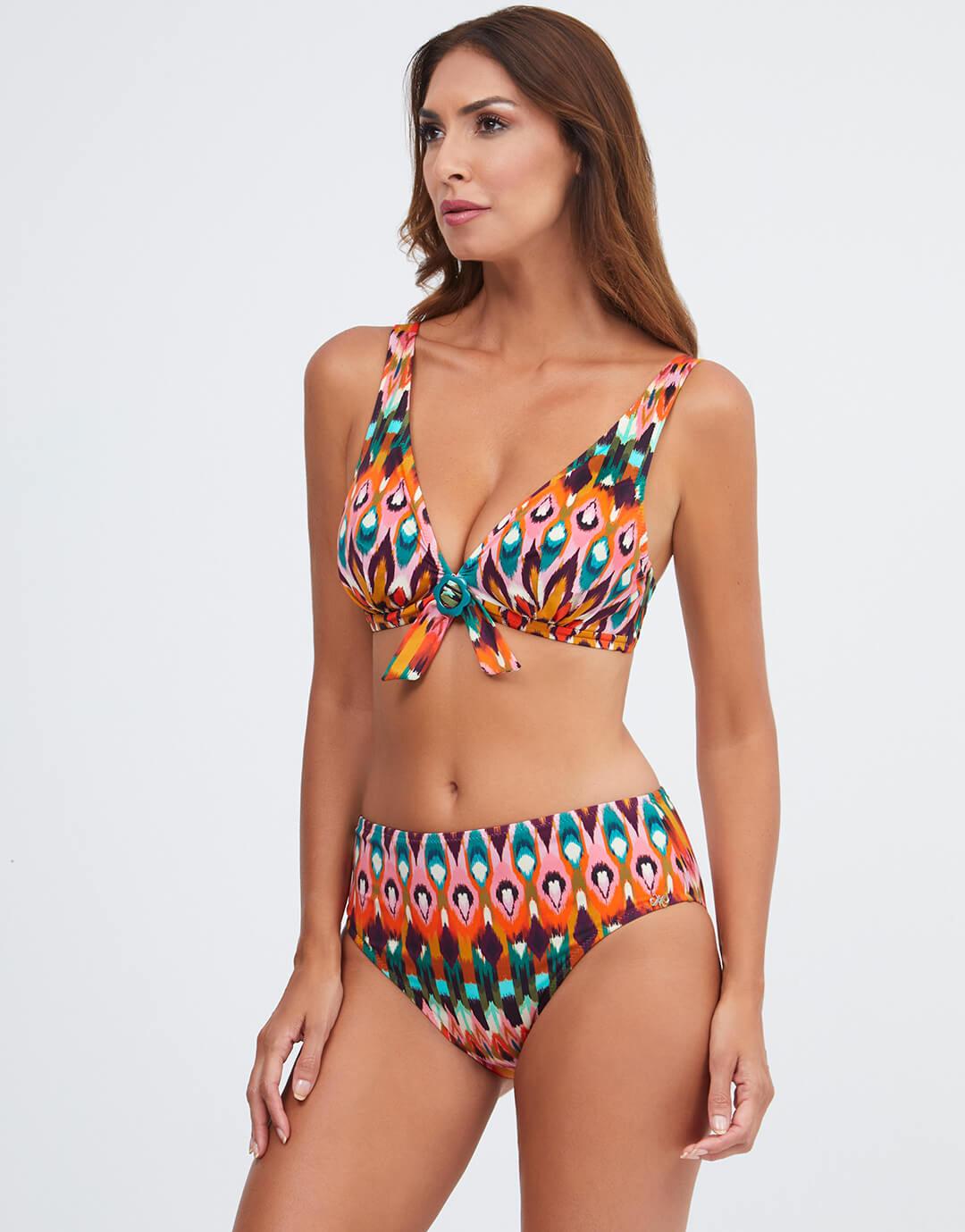 Ipanema Maxi Control Bikini Pant - Pink Multi - Simply Beach UK