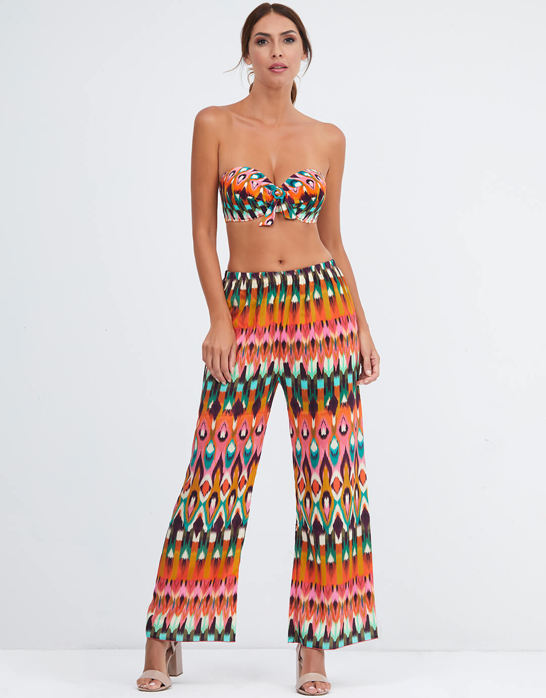 Ipanema Beach Pant - Pink Multi - Simply Beach UK