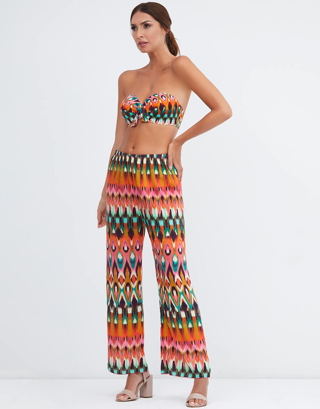 Ipanema Beach Pant - Pink Multi - Simply Beach UK