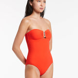 Jetset Bandeau Swimsuit - Fiamma Red - Simply Beach UK