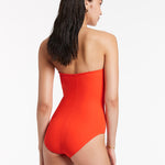 Jetset Bandeau Swimsuit - Fiamma Red - Simply Beach UK