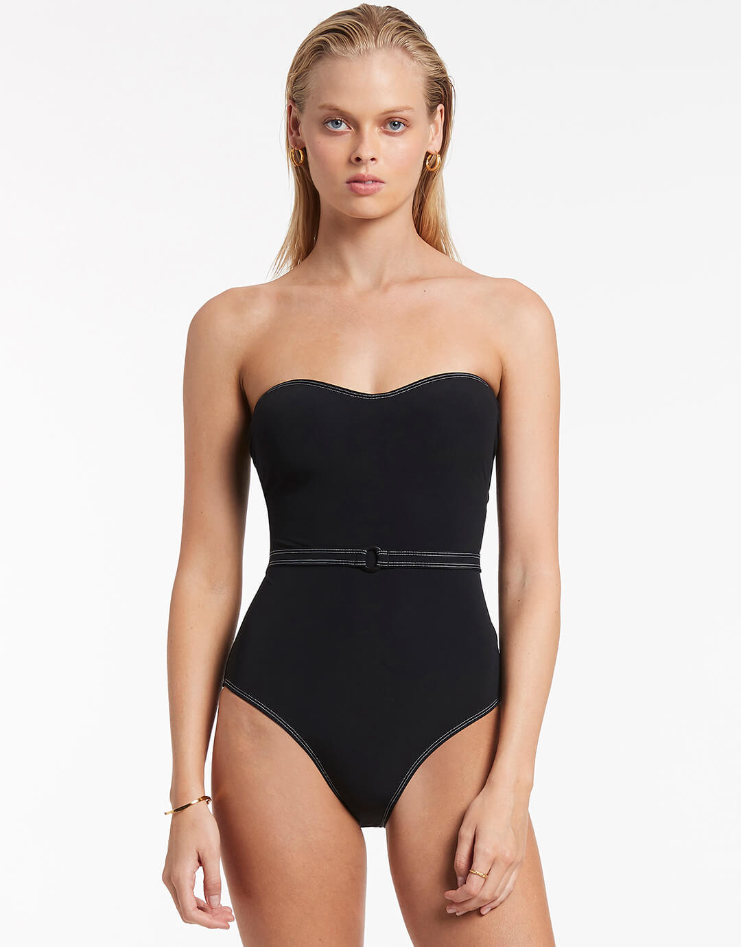 Signature Bandeau Swimsuit - Black - Simply Beach UK