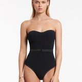Signature Bandeau Swimsuit - Black - Simply Beach UK