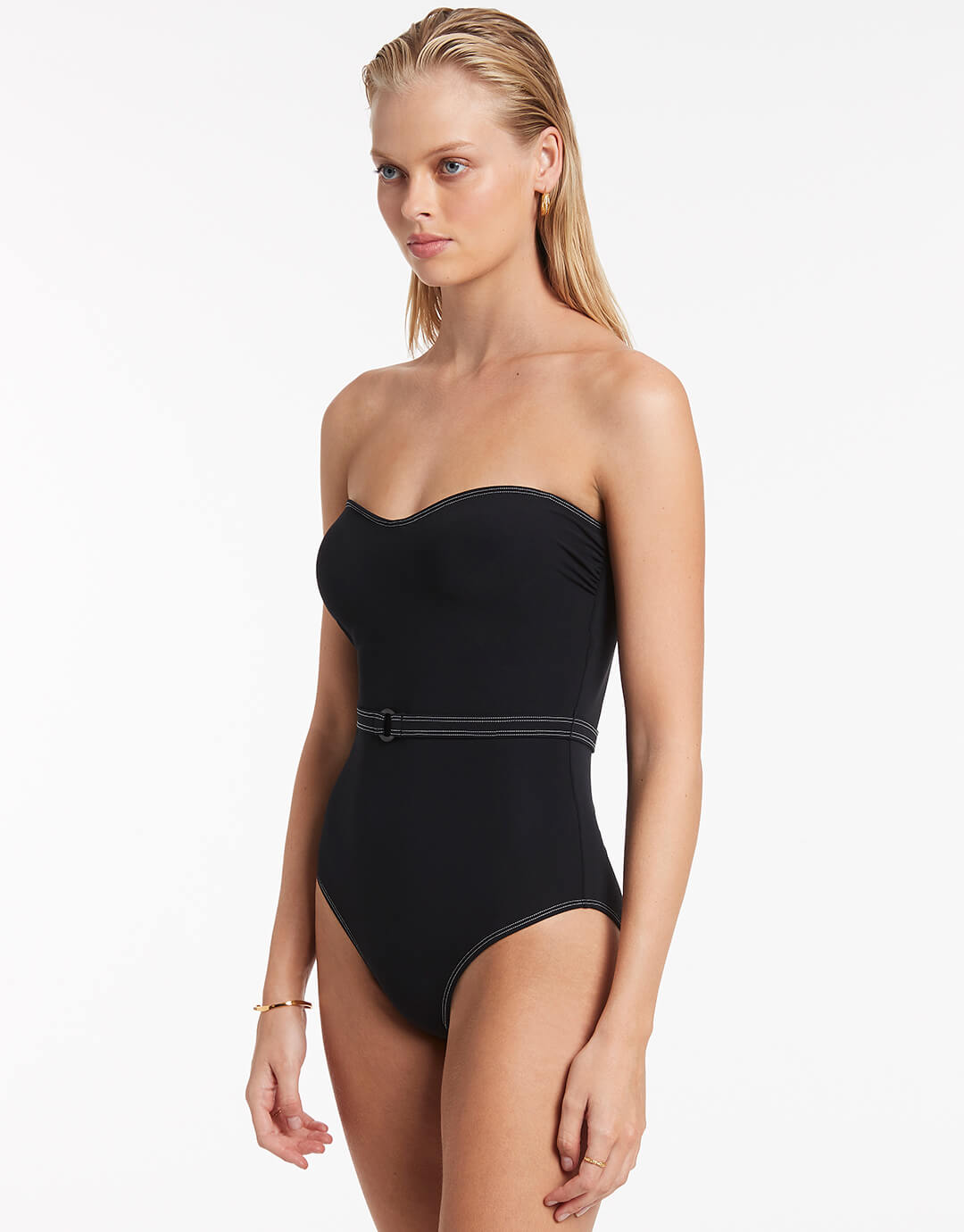 Signature Bandeau Swimsuit - Black - Simply Beach UK