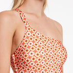 Playa One Shoulder Swimsuit - Fiamma Red - Simply Beach UK
