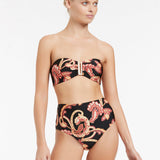 Silk Road Bandeau Bikini Top - Black - Simply Beach UK