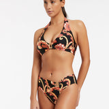 Silk Road D/DD Halter Bikini Top - Black - Simply Beach UK