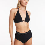 Signature Halter Bikini Top - Black - Simply Beach UK