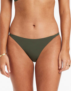 Jetset Skinny Side Hipster Bikini Pant - Olive - Simply Beach UK