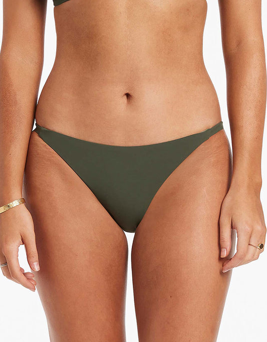 Jetset Skinny Side Hipster Bikini Pant - Olive - Simply Beach UK