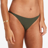 Jetset Skinny Side Hipster Bikini Pant - Olive - Simply Beach UK