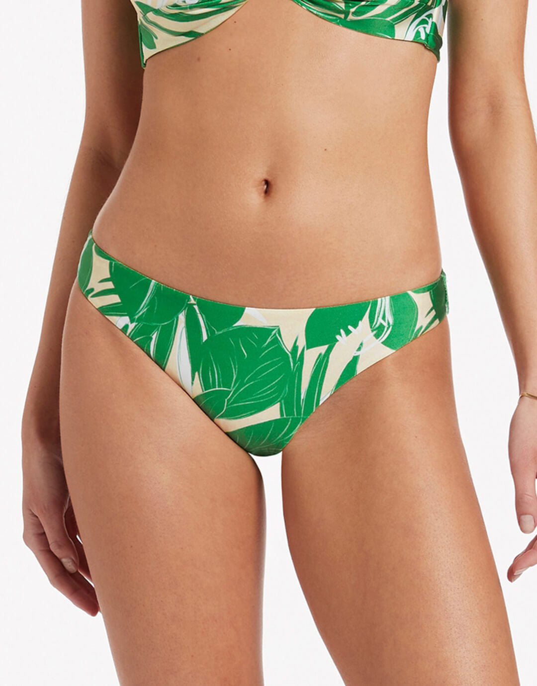 Floreale Hipster Bikini Pant - Green - Simply Beach UK