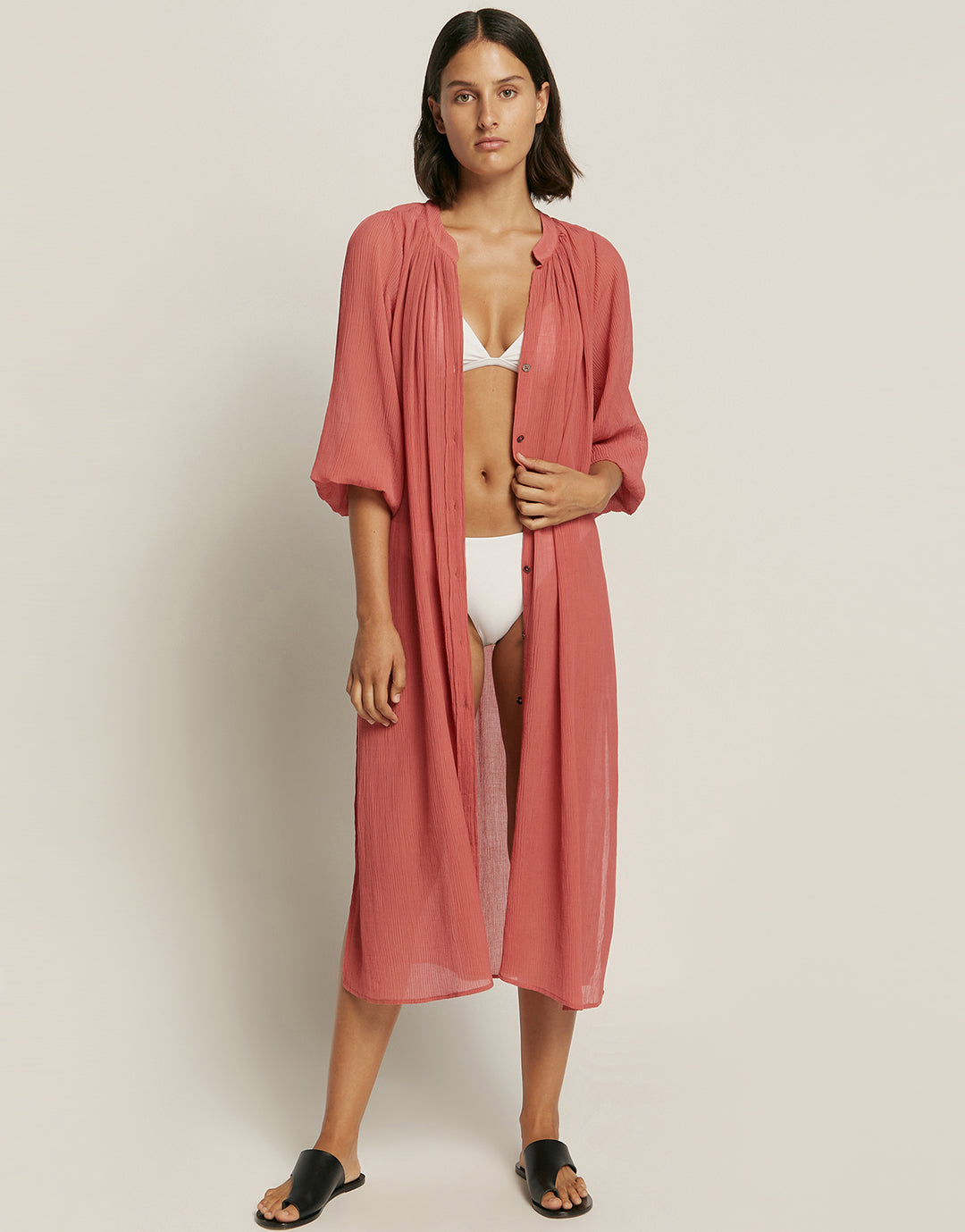 Jetset Maxi Shirt Dress - Sienna - Simply Beach UK