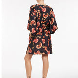 Silk Road Wide Sleeve Kaftan - Black - Simply Beach UK