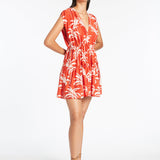 Palme Tiered Cover Up - Cherry - Simply Beach UK