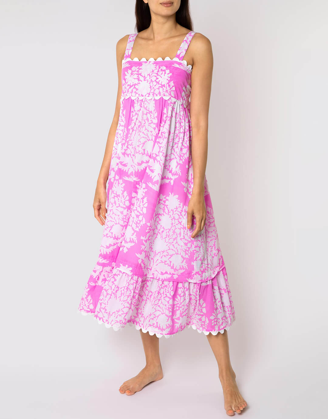 Palladio Print Bow Back Dress - Orchid - Simply Beach UK