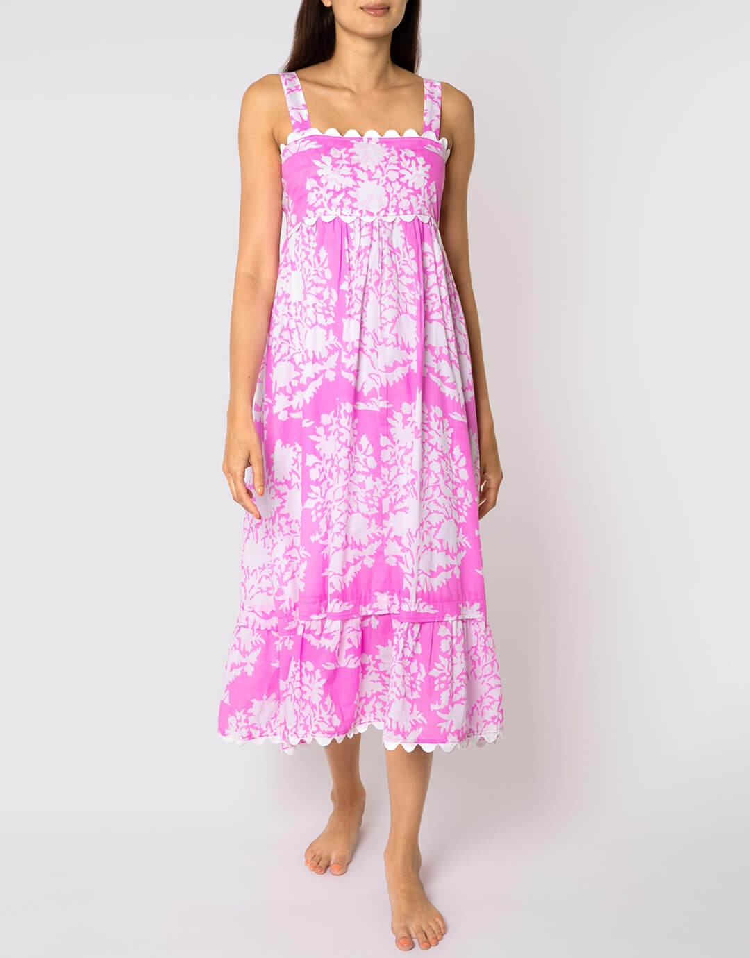 Palladio Print Bow Back Dress - Orchid - Simply Beach UK