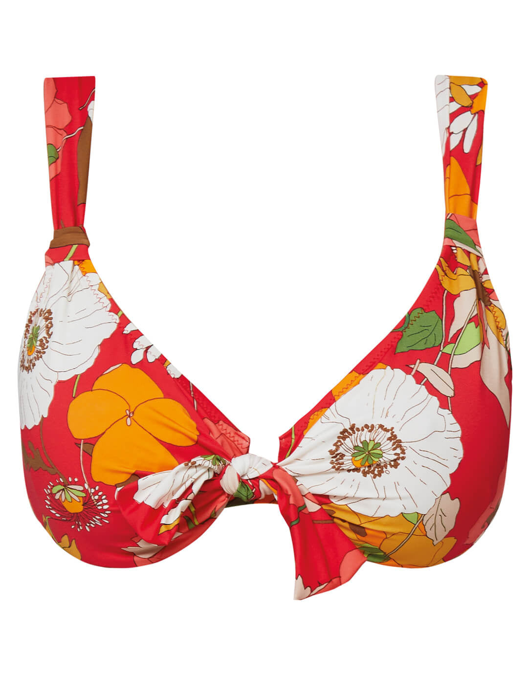 Lilia Underwire Bikini Top - Red - Simply Beach UK