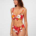 Lilia Maxi Bikini Pant - Red - Simply Beach UK