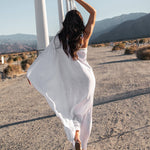 Chain One Shoulder Maxi Dress - White - Simply Beach UK
