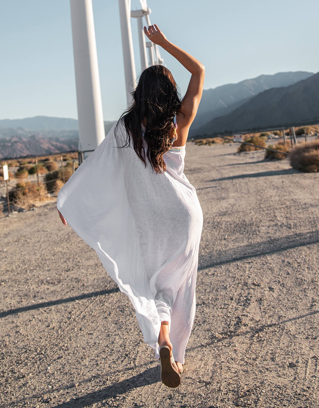 Chain One Shoulder Maxi Dress - White - Simply Beach UK