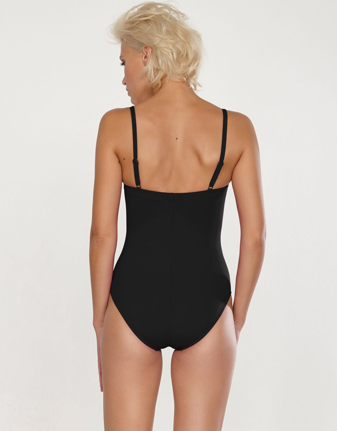 Softline Square Shape Swimsuit - Black - Simply Beach UK