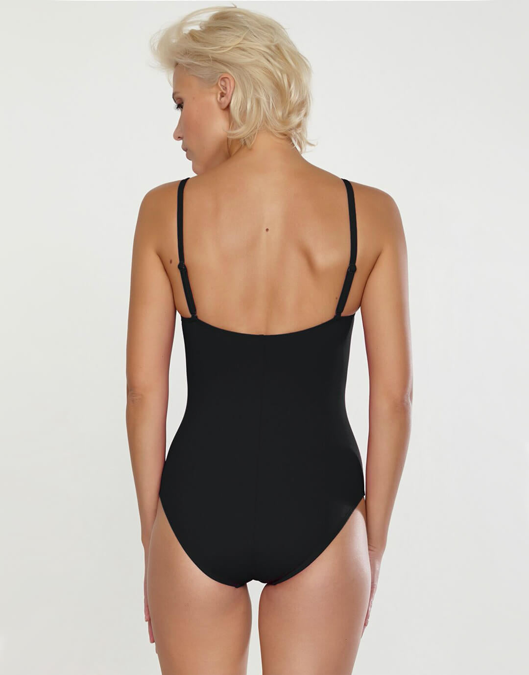 Softline Wrap Swimsuit - Black - Simply Beach UK
