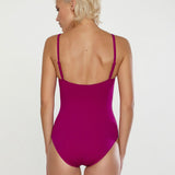 Softline Wrap Swimsuit - Magenta - Simply Beach UK