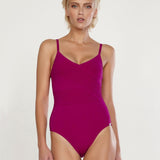 Softline Wrap Swimsuit - Magenta - Simply Beach UK