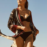 Pura Underwired Bikini Top - Black Camel - Simply Beach UK