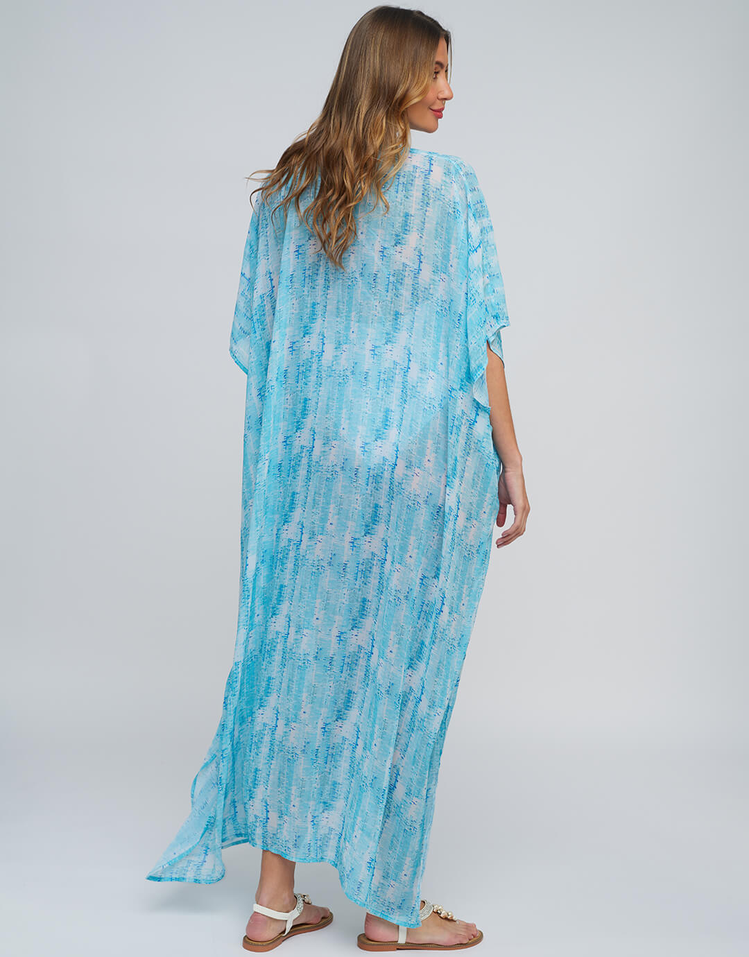 Marina Maxi Kaftan - Blue - Simply Beach UK
