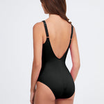 Stella Round Neck Swimsuit - Black - Simply Beach UK