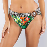 Nuria Ferrer Aruba Banded Bikini Pant - Jungle Print