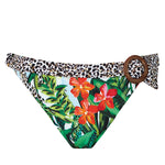 Nuria Ferrer Aruba Banded Bikini Pant - Jungle Print