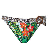 Nuria Ferrer Aruba Banded Bikini Pant - Jungle Print