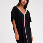 Mini Pima Abaya Dress - Black - Simply Beach UK