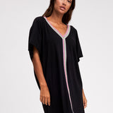 Mini Pima Abaya Dress - Black - Simply Beach UK