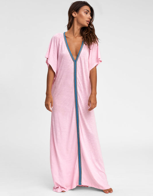 Pitusa Pima Abaya Dress - Light Pink