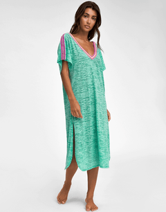 V Back Dress - Mint - Simply Beach UK
