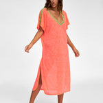 Pitusa V Back Dress - Watermelon