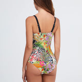 Palm Bandeau Swimsuit - Multi - Simply Beach UK