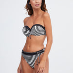 Portofino Bikini Pant - Black and White - Simply Beach UK